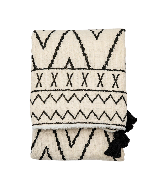 Cotton Sherpa Throw