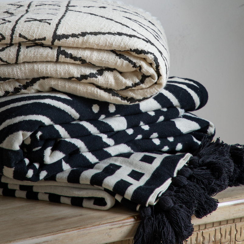 Cotton Sherpa Throw